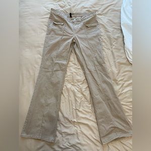 H&M twill flared cargo pants